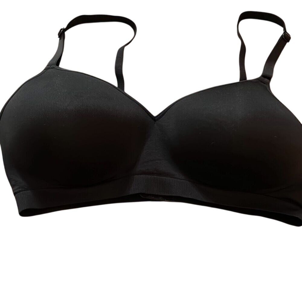 Fruit of the Loom Black Full Coverage Comfort Wirefree Bra Plus Size 40D